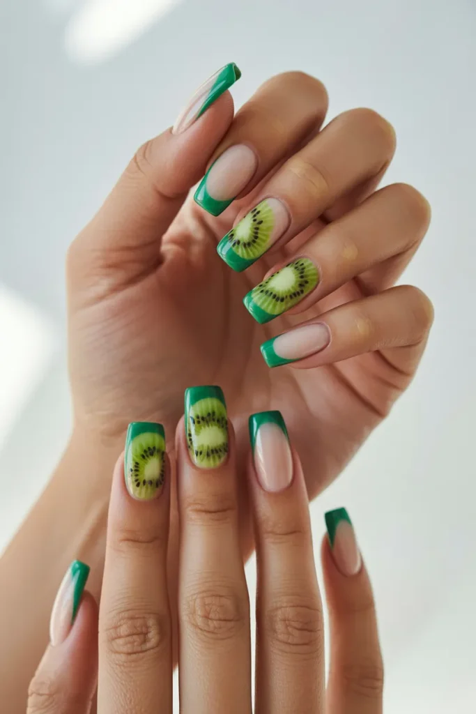 Kiwi Slice Nails