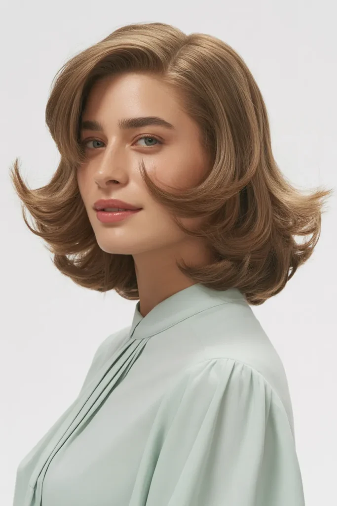 Layered Medium Cut with Flicked Ends