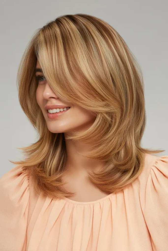 Layered Medium Cut with Highlights