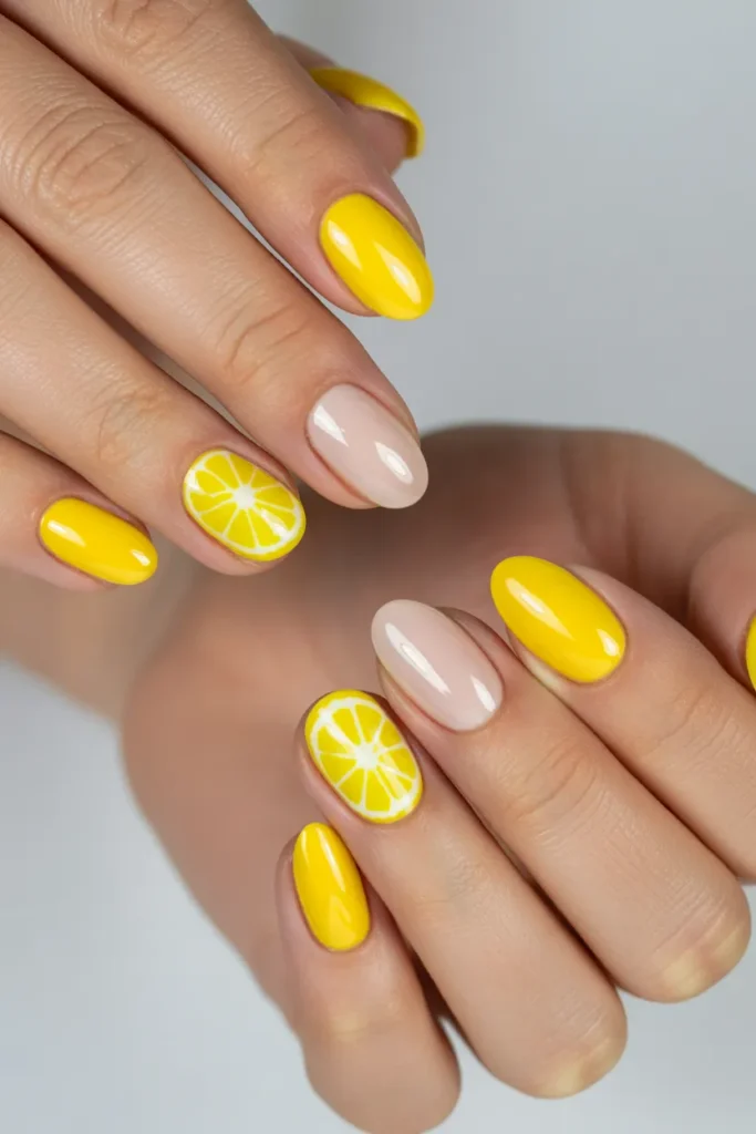 Lemon Zest Nails