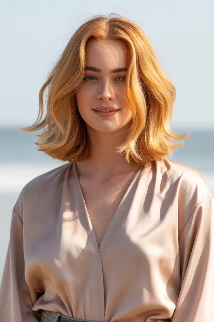 Light Copper with Golden Hints Hairstyles