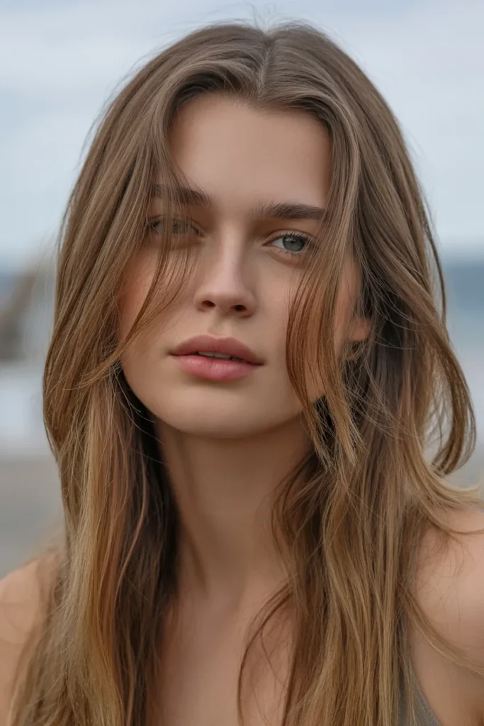 Long Layers with Face-Framing Flicks