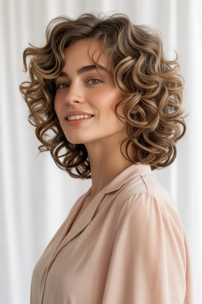 Medium Cut with Soft Curls