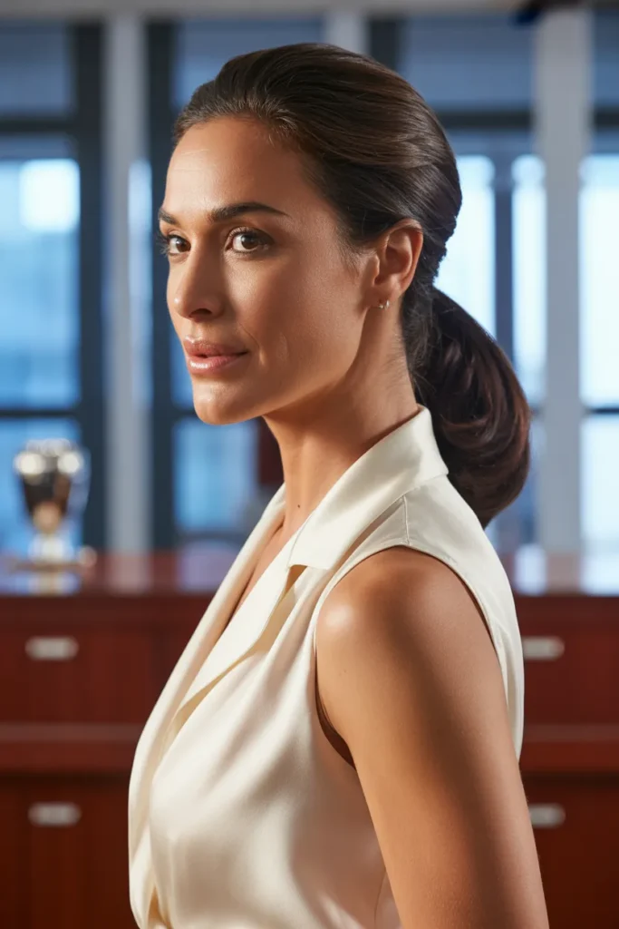 Medium Ponytail with Polished Finish