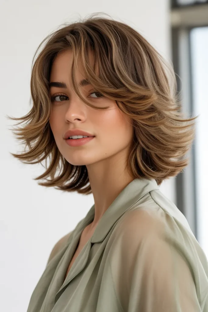 Medium Shag with Face-Framing Layers