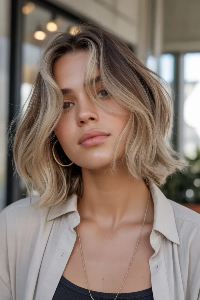 Mid-Length Cut with Tousled Finish