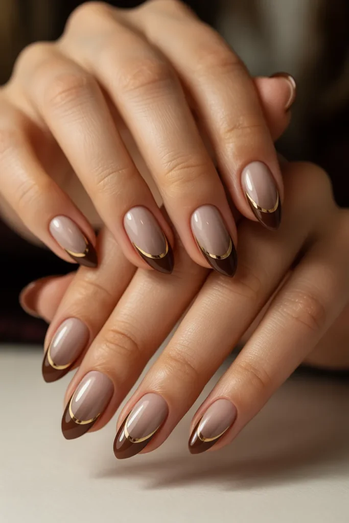 Neutral Gradient with Gold Accent