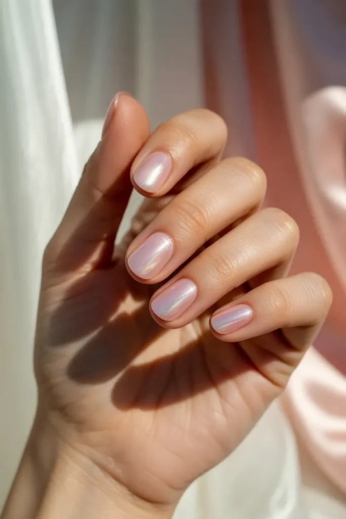Rose Quartz Glow Nails