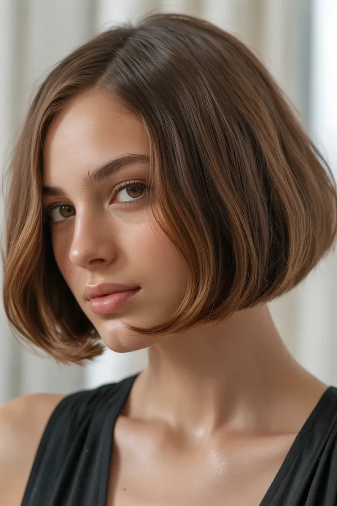 Rounded Bob with Soft Undercurve