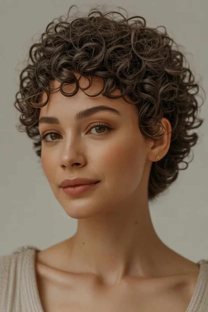 Short Curly Afro-Inspired Cut