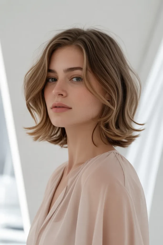 Shoulder-Length Cut with Airy Shape