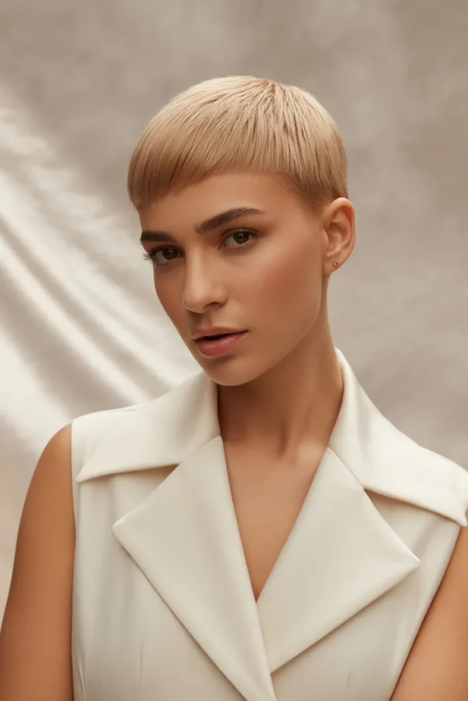 Sleek Short Crop with Clean Edges