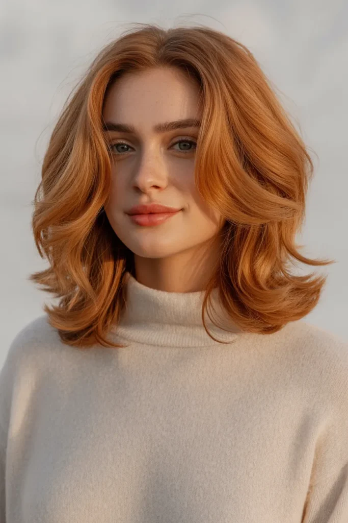 Sun-Kissed Copper with Soft Layers