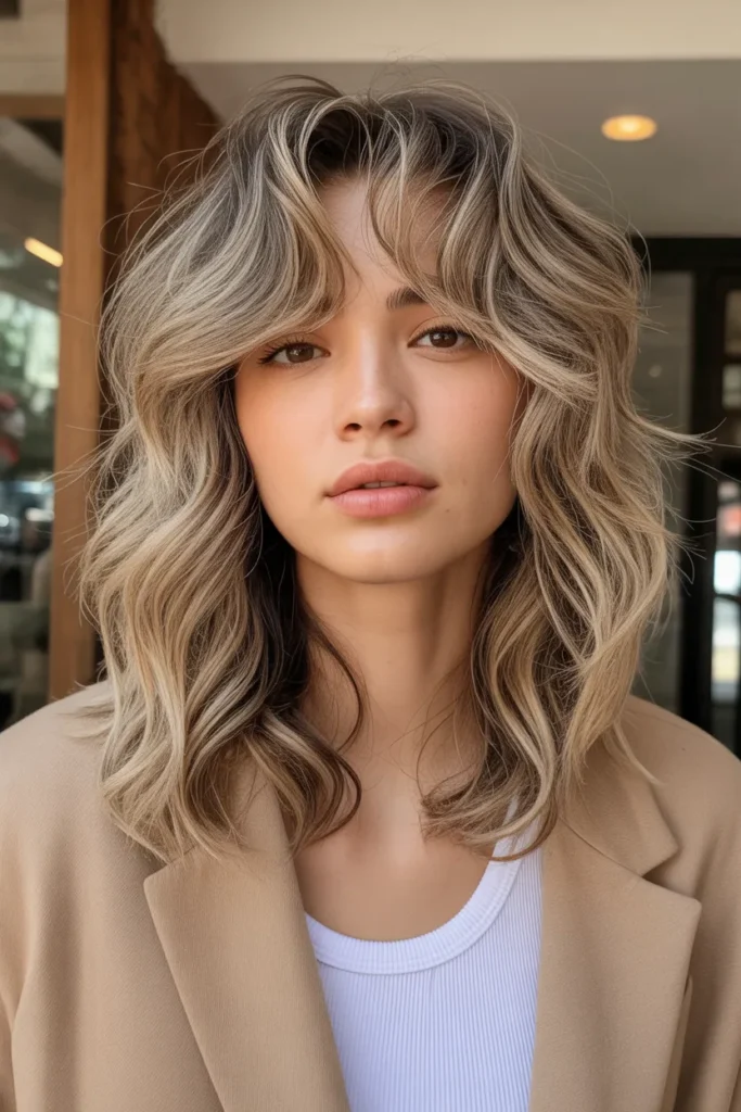 Textured Waves with Curtain Fringe