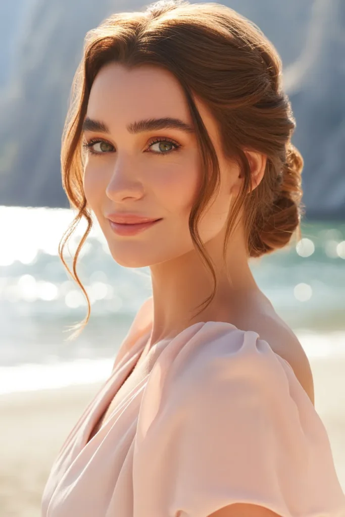 Youthful Half-Up Clip Style