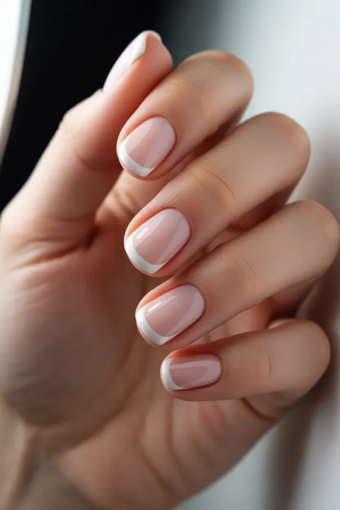 Classic Milky Base with Crisp White Tips