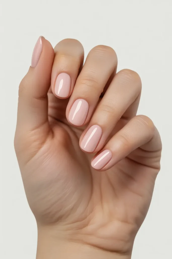 Classic Nude Pink Nails