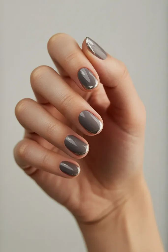 Smoky Gray with Subtle Silver Tips
