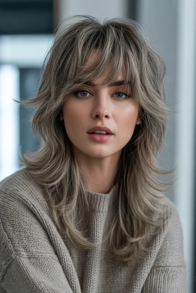 Textured Layers With Curtain Fringe