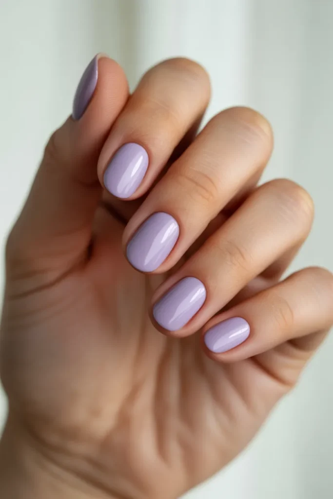 Soft Lavender Nails