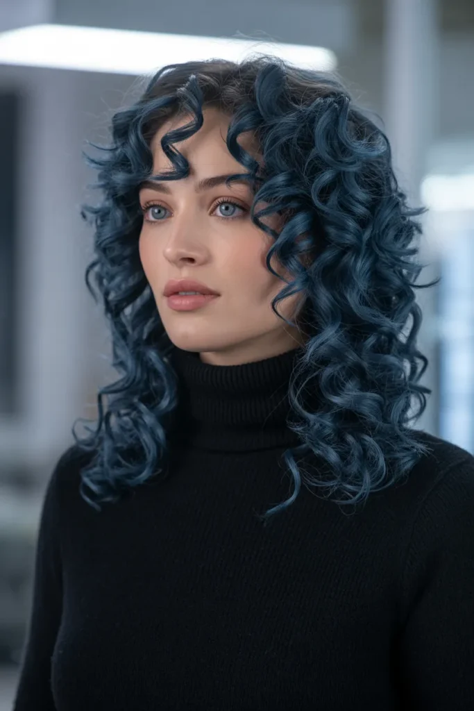 Midnight Blue Curls