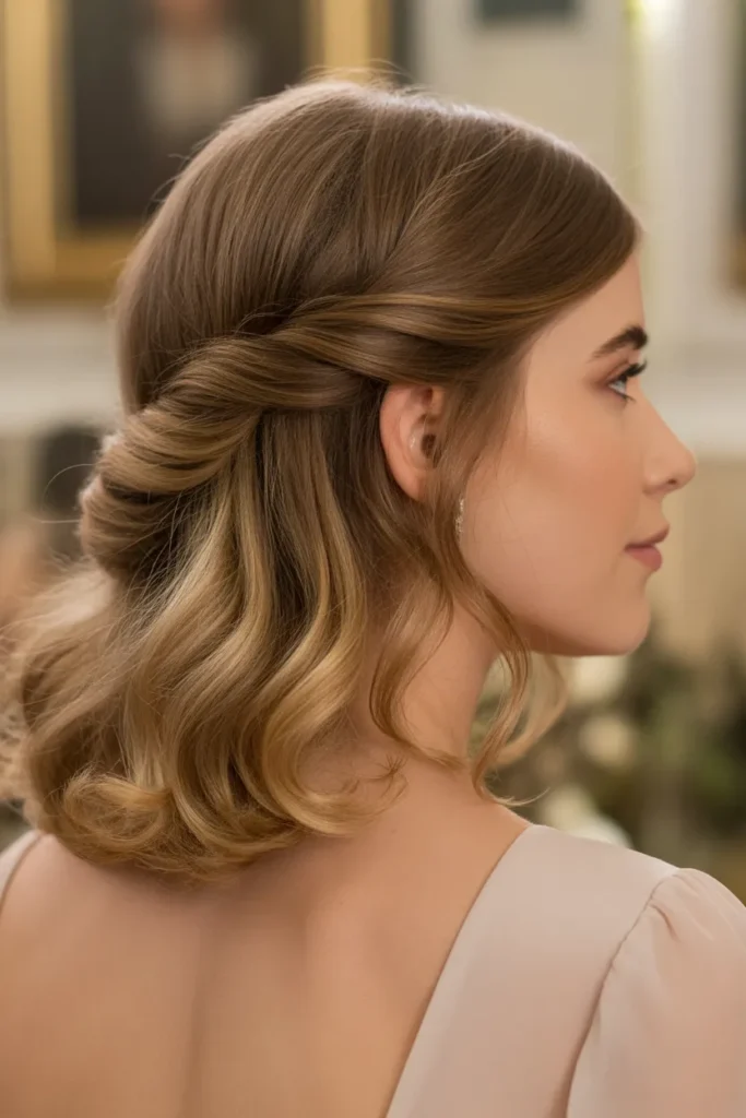 Twisted Half-Up with Volume