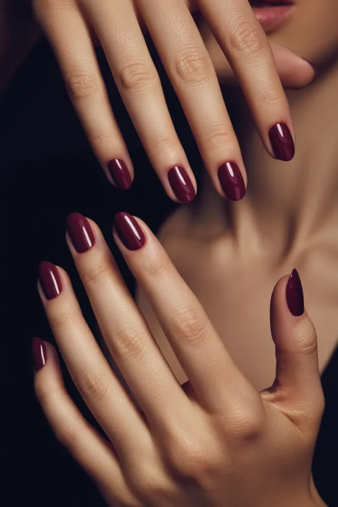 Dark Burgundy Elegance