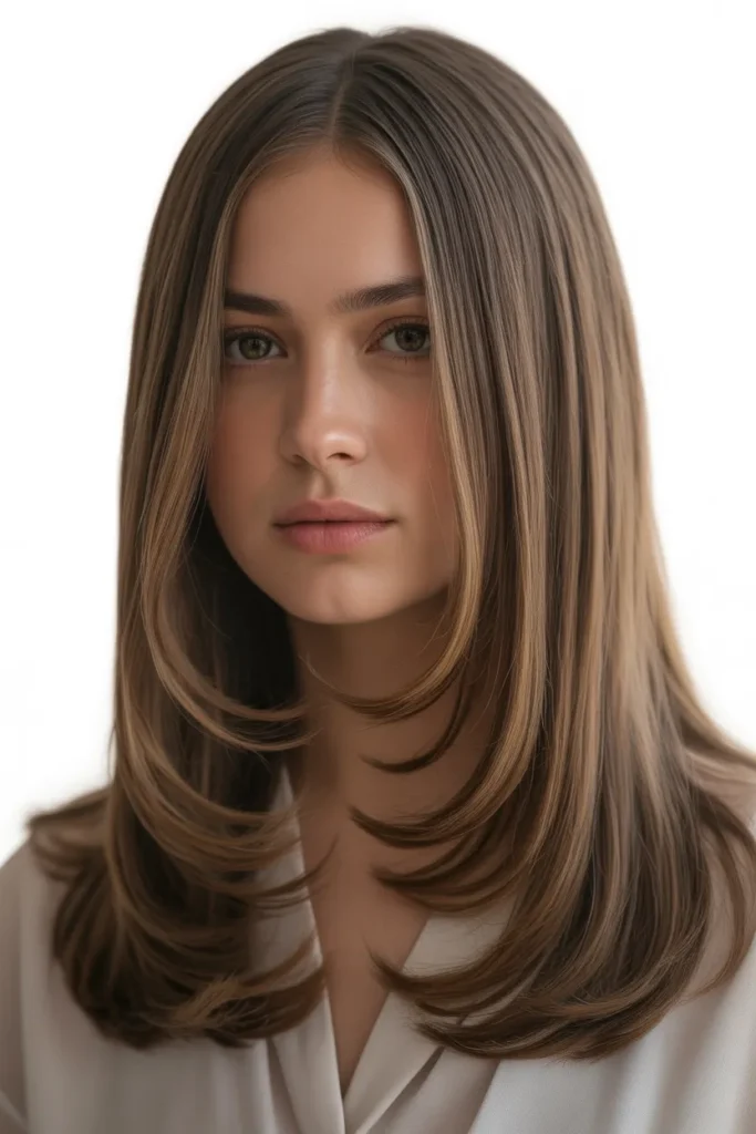 Straight Hair with Subtle Layers