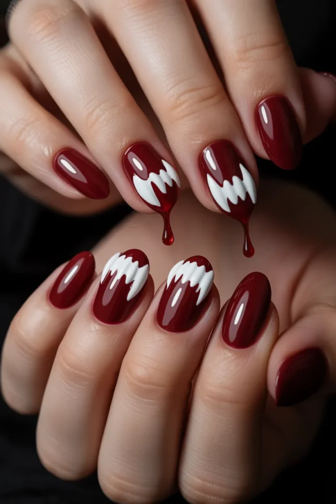 Vampire Fangs and Blood Drips