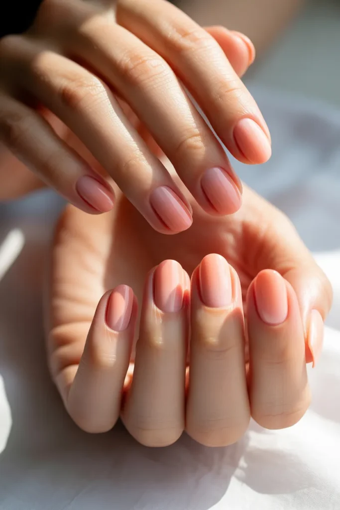 Pale Coral Love Nails