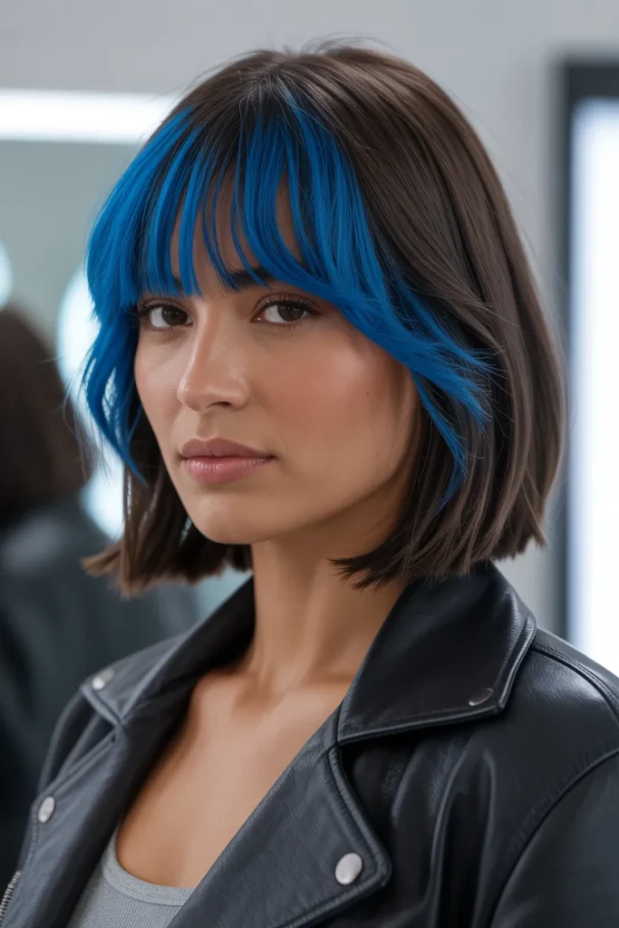 Electric Blue Bangs