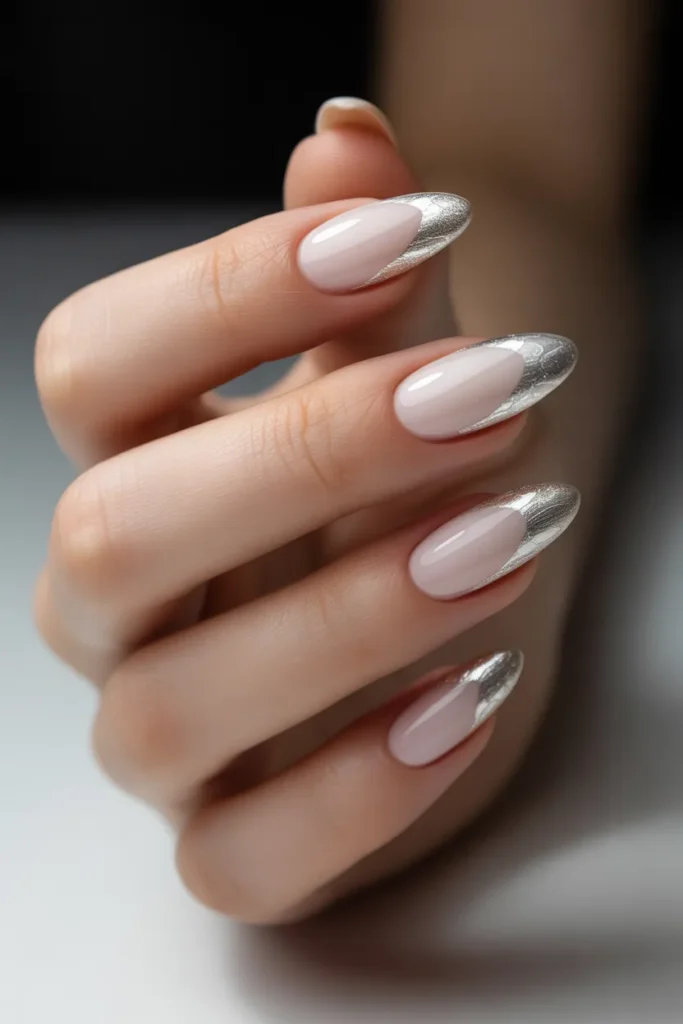 Matte White with Silver Foil Accents