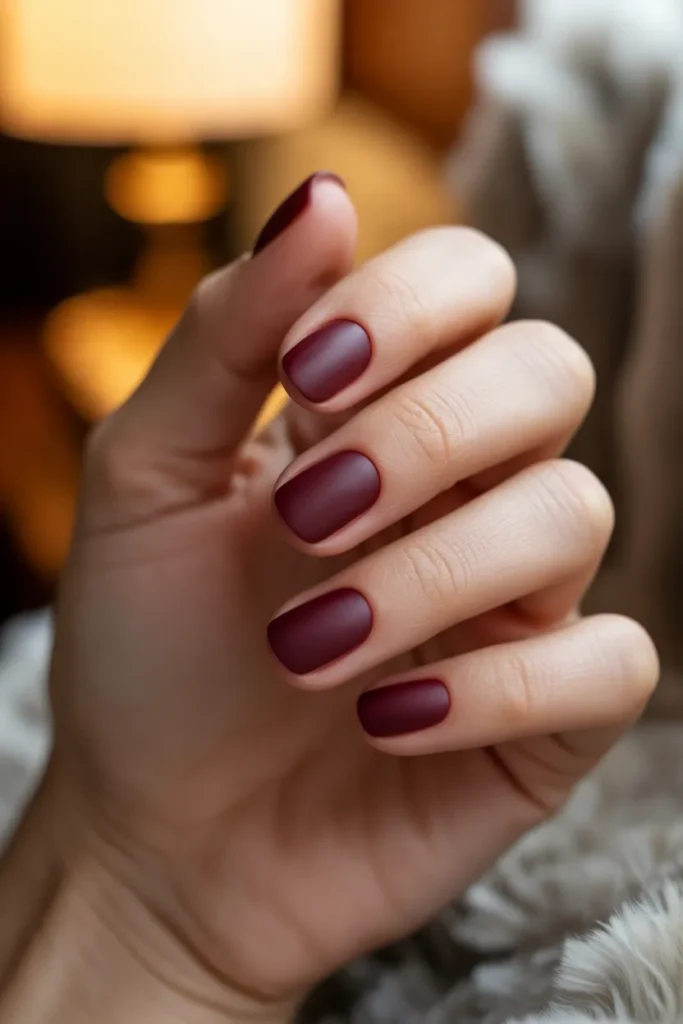 Burgundy with Matte Finish