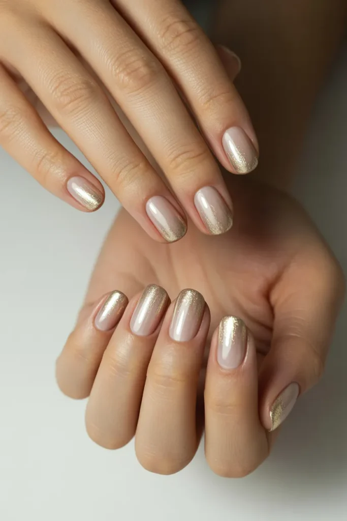 Champagne Shimmer Tips