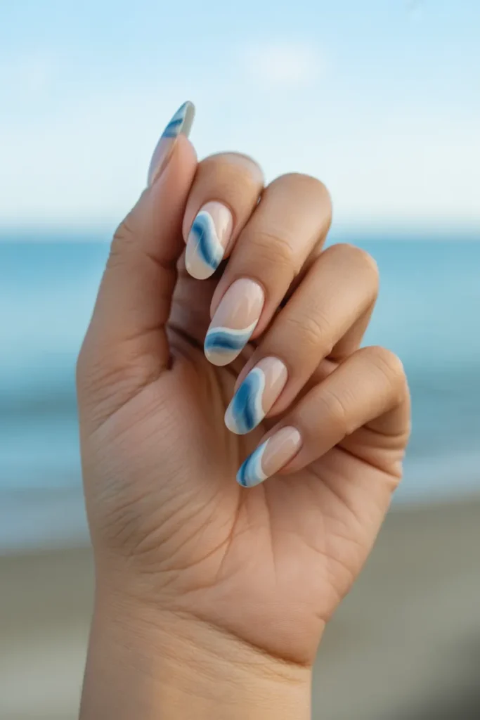 Watercolor Beach Waves