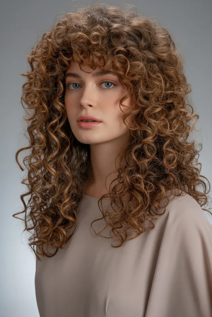 Voluminous Curls with Defined Ends