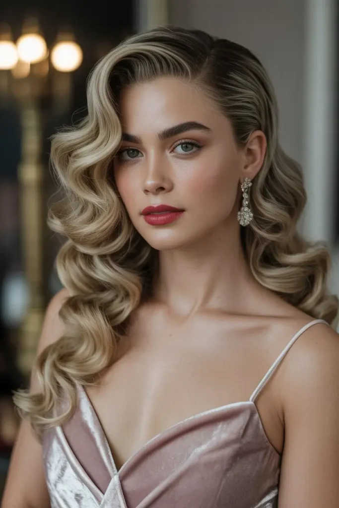 The Classic Finger Waves with Loose Curls