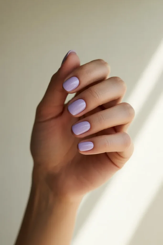 Matte Lavender Nails