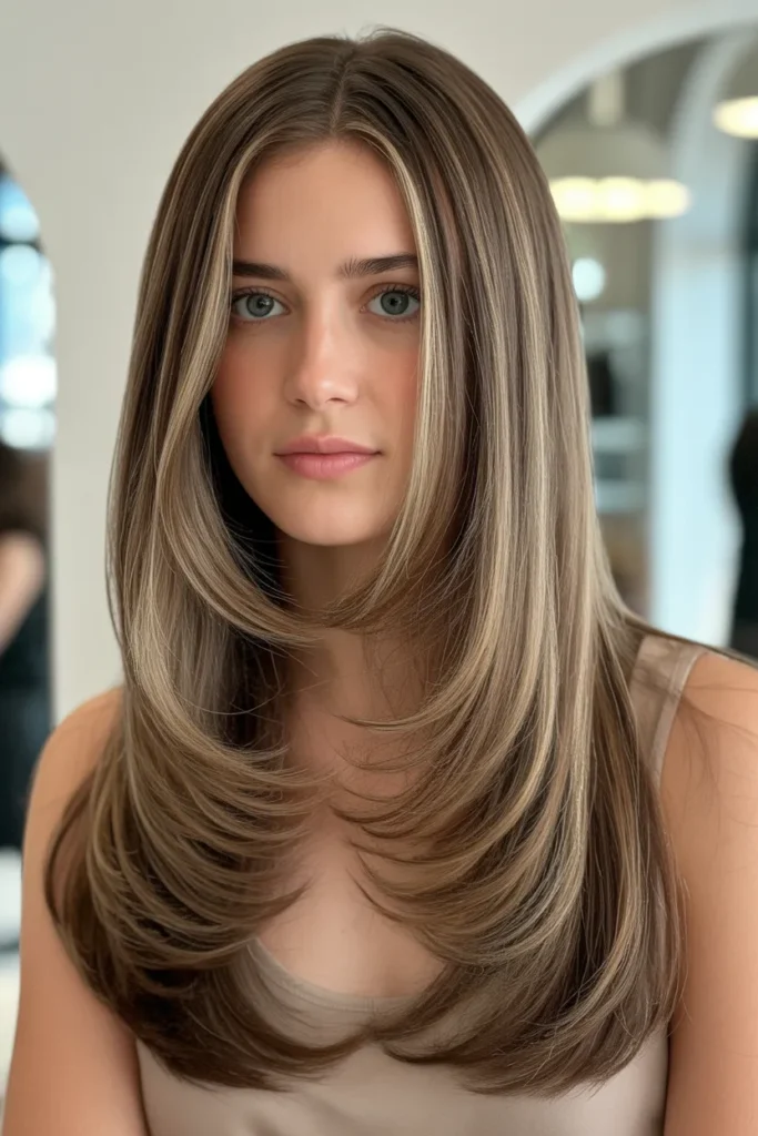 Straight with Feathered Layers