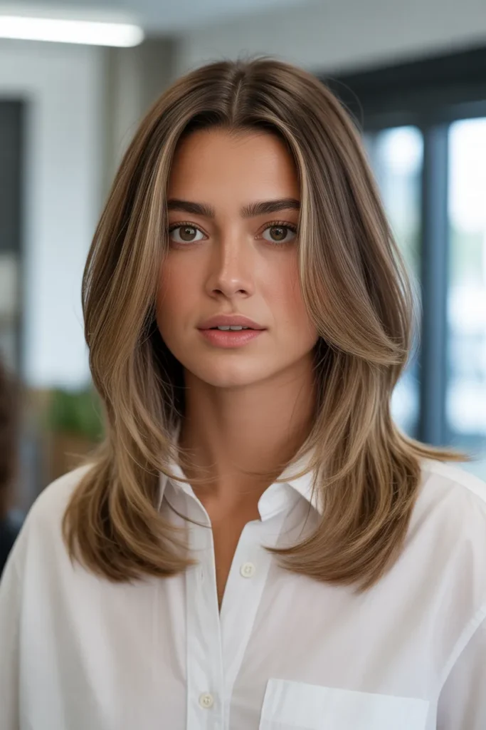 Medium Hair with Layered Ends