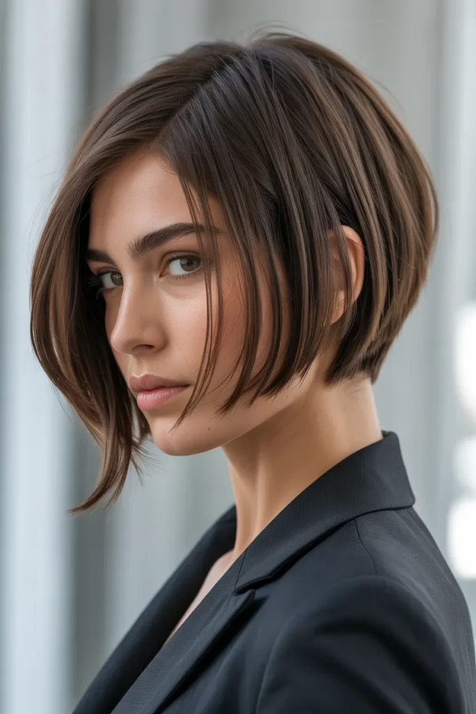 The Angled Bob with Layered Ends