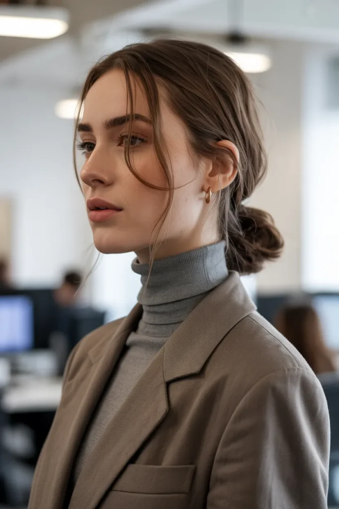 Low Knotted Ponytail