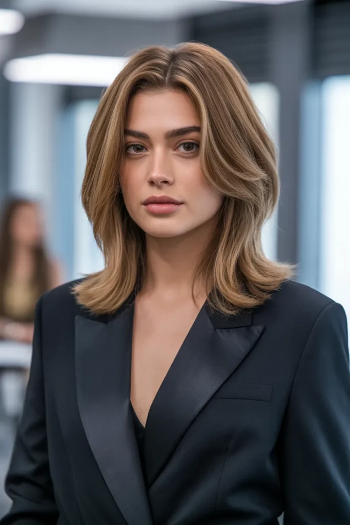 Layered Cut with Side Part