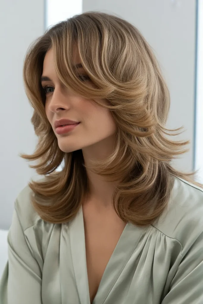 Layered Waves with a Side Part