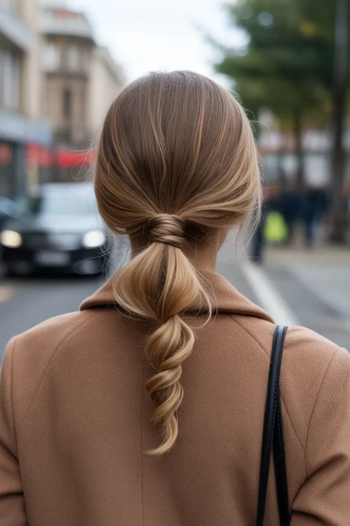 Twisted Low Ponytail