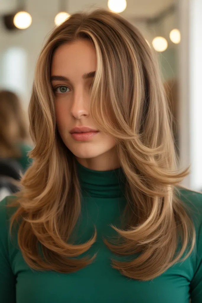 Butterfly Cut with Subtle Highlights