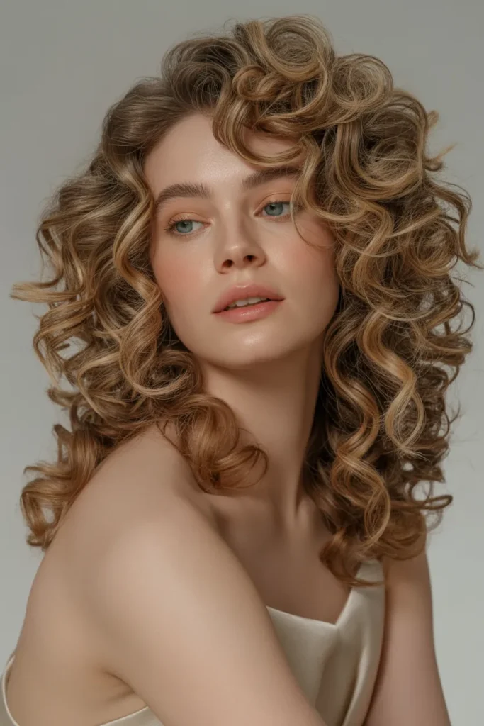 Glamorous Curls with Volume