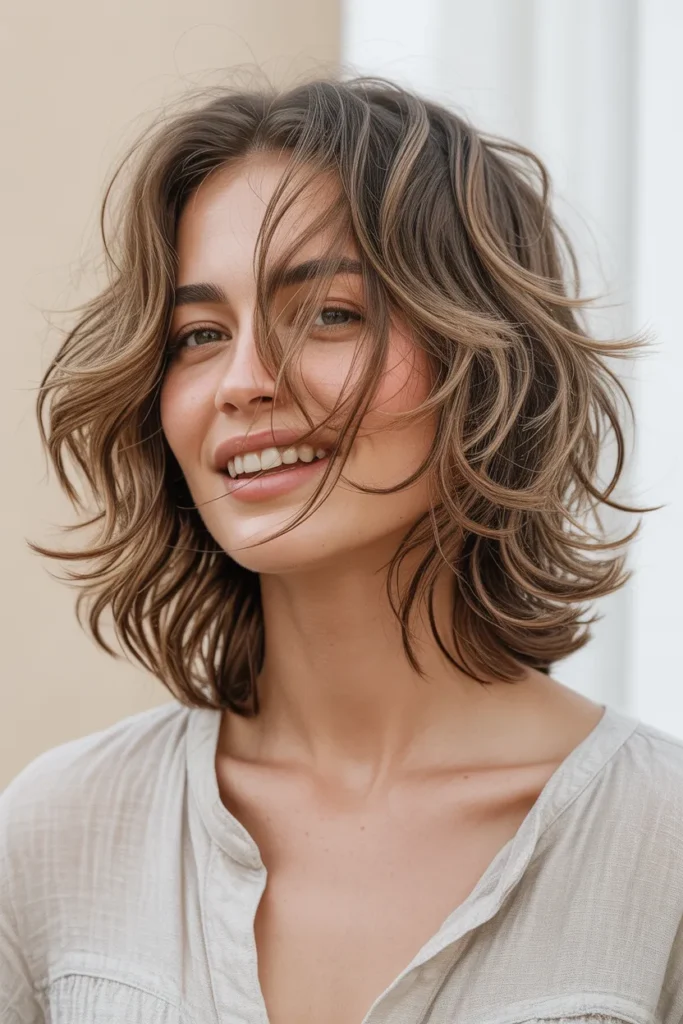 The Tousled Messy Lob