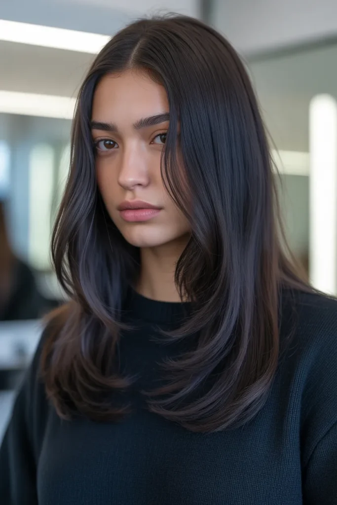 Dark Sapphire Straight Hair