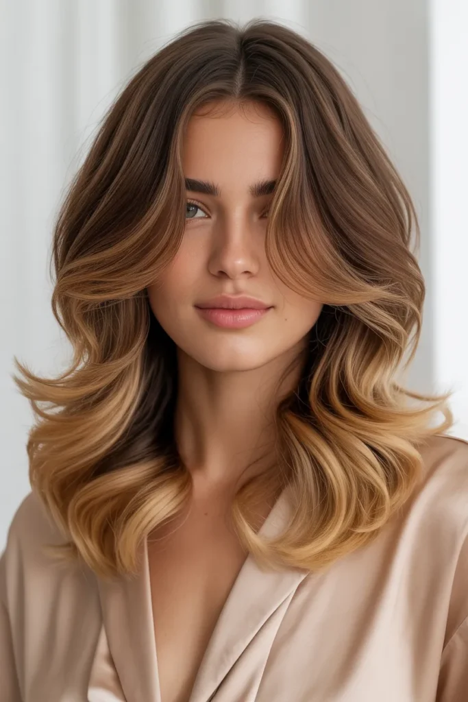  Wavy Layers with Ombre Color